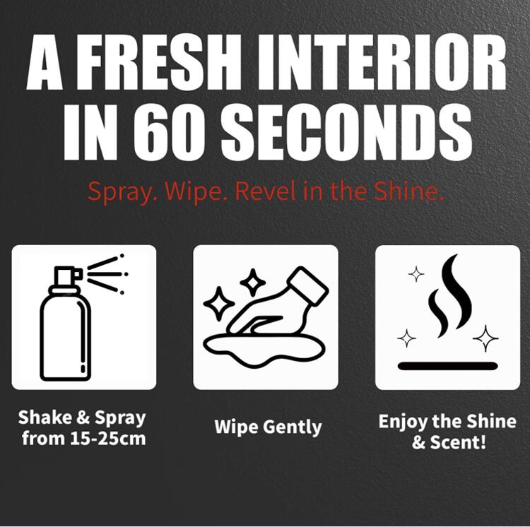 dsc seven dashboard polish spray uv protection static free wax for car leather furniture (7)